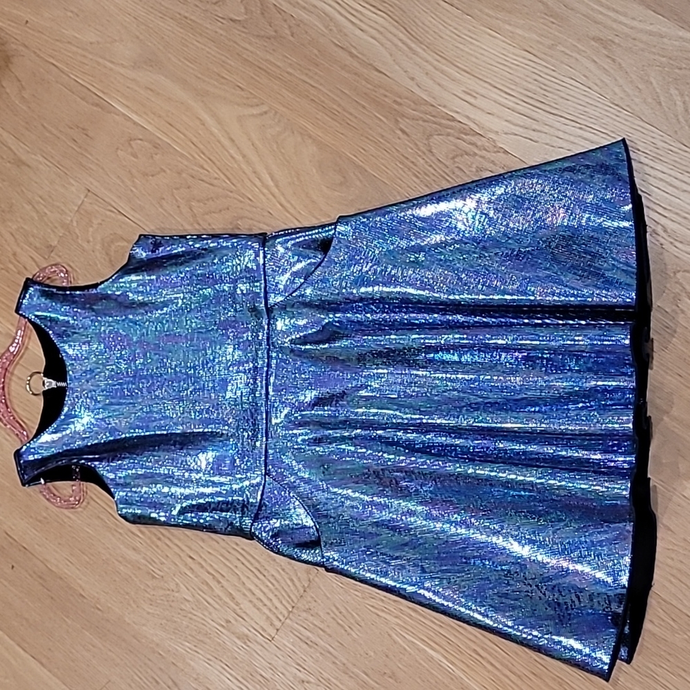 Zoe LTD size 12 metallic dress beautiful blue/purple metallic